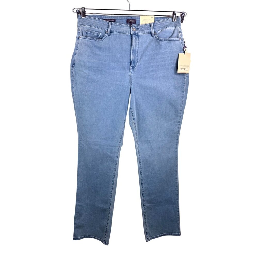 NYDJ Marilyn Straight High rise Jeans Kingston blue sz 18W‎